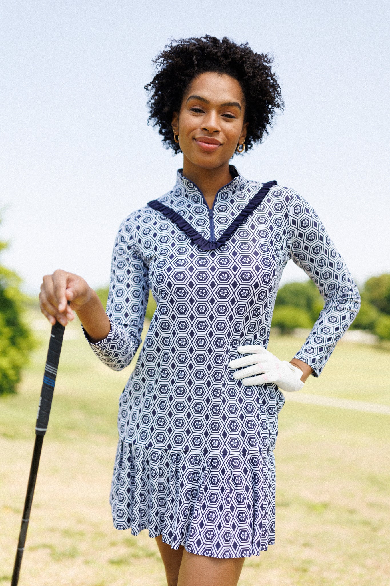 long sleeve golf dress